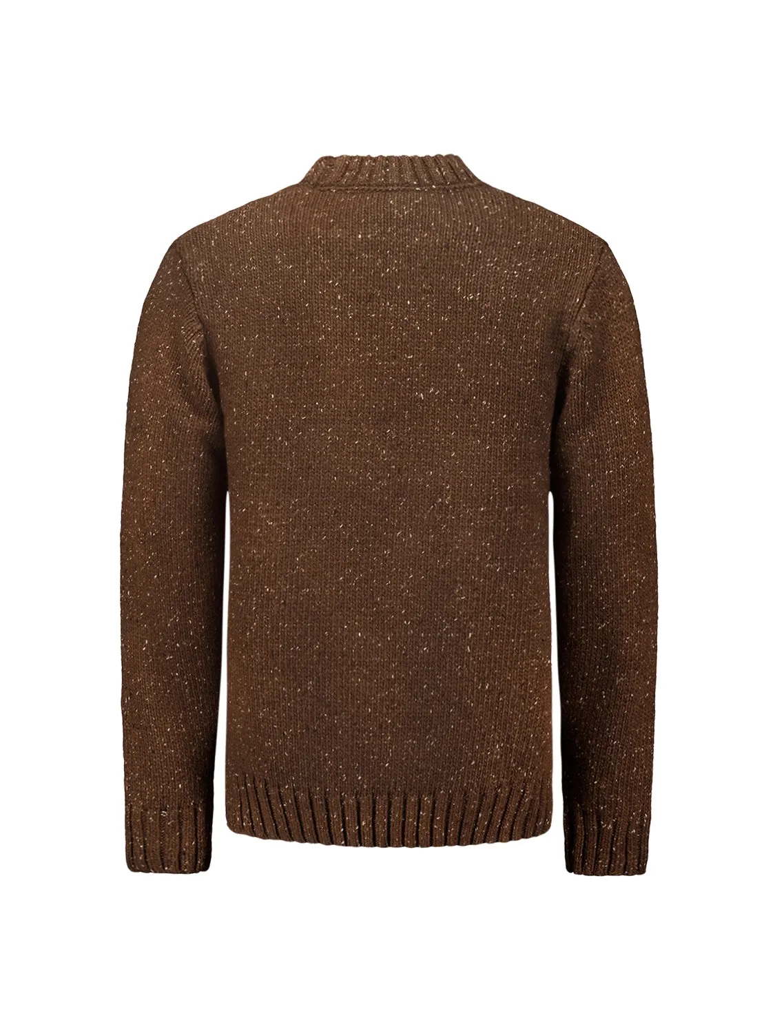 NO EXCESS JACQUARD PATTERN WITH SILK CREWNECK PULLOVER 25210908