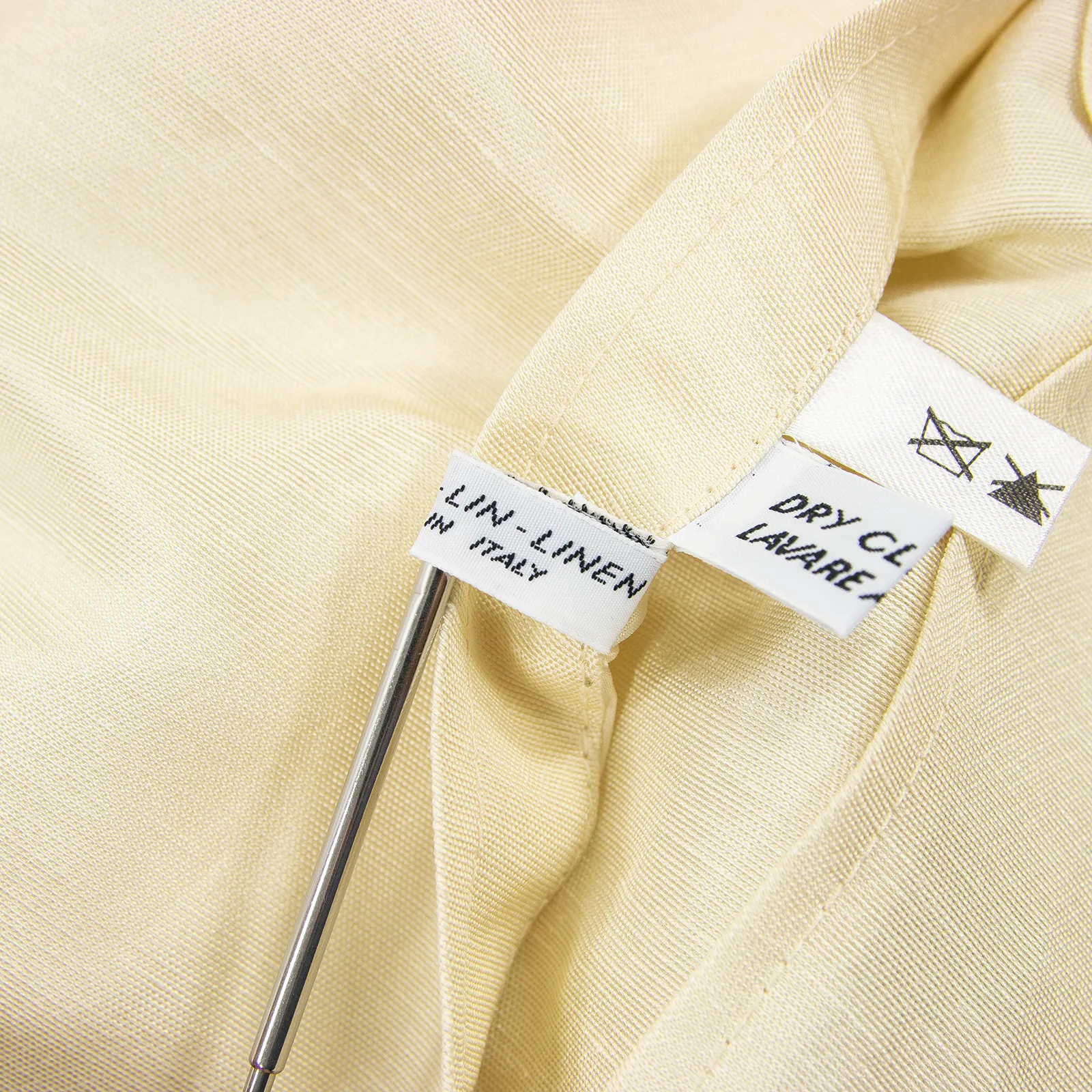 NWT Schiatti & Co. Cream Silk Linen Top Stitch Unstructured Lightweight Jacket