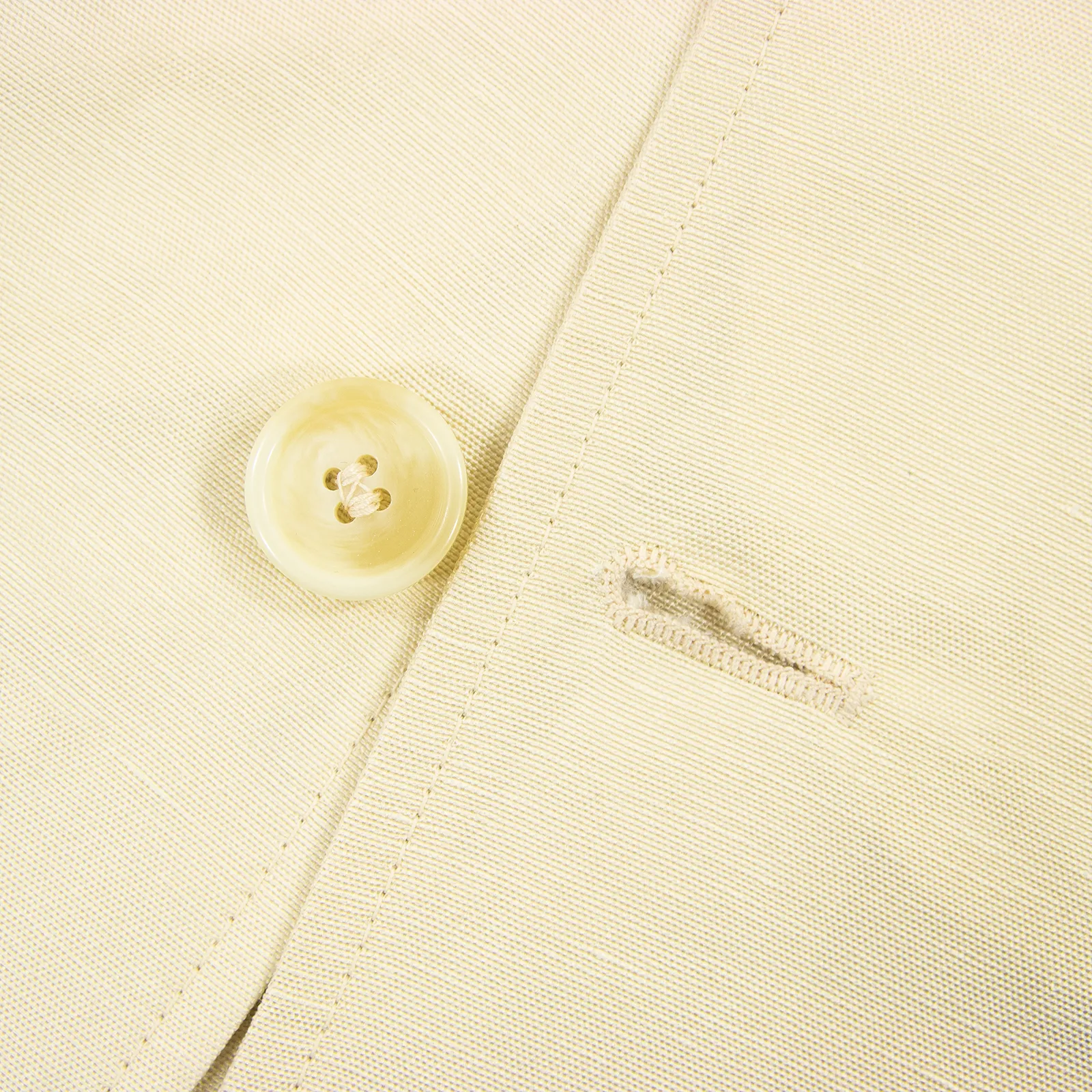 NWT Schiatti & Co. Cream Silk Linen Top Stitch Unstructured Lightweight Jacket