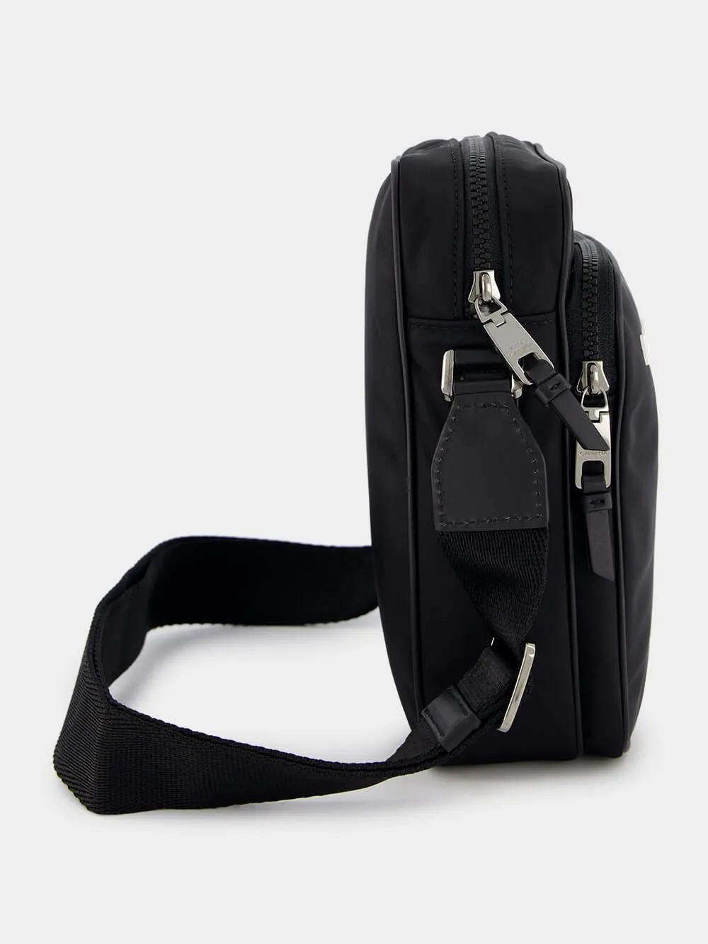 Nylon Crossbody Logo Bag