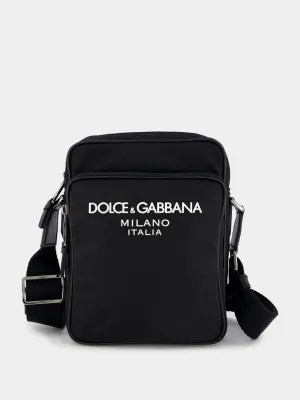 Nylon Crossbody Logo Bag