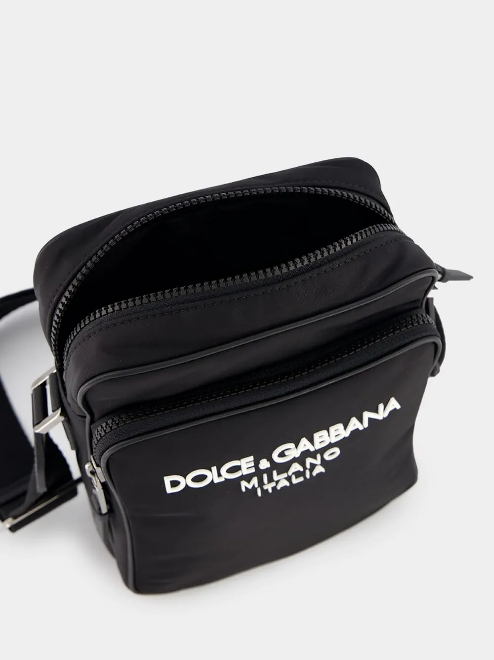 Nylon Crossbody Logo Bag