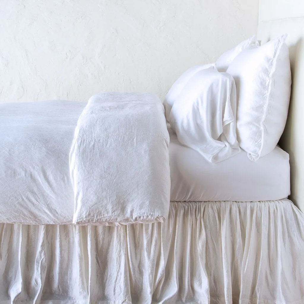 Paloma Duvet Cover - White - King