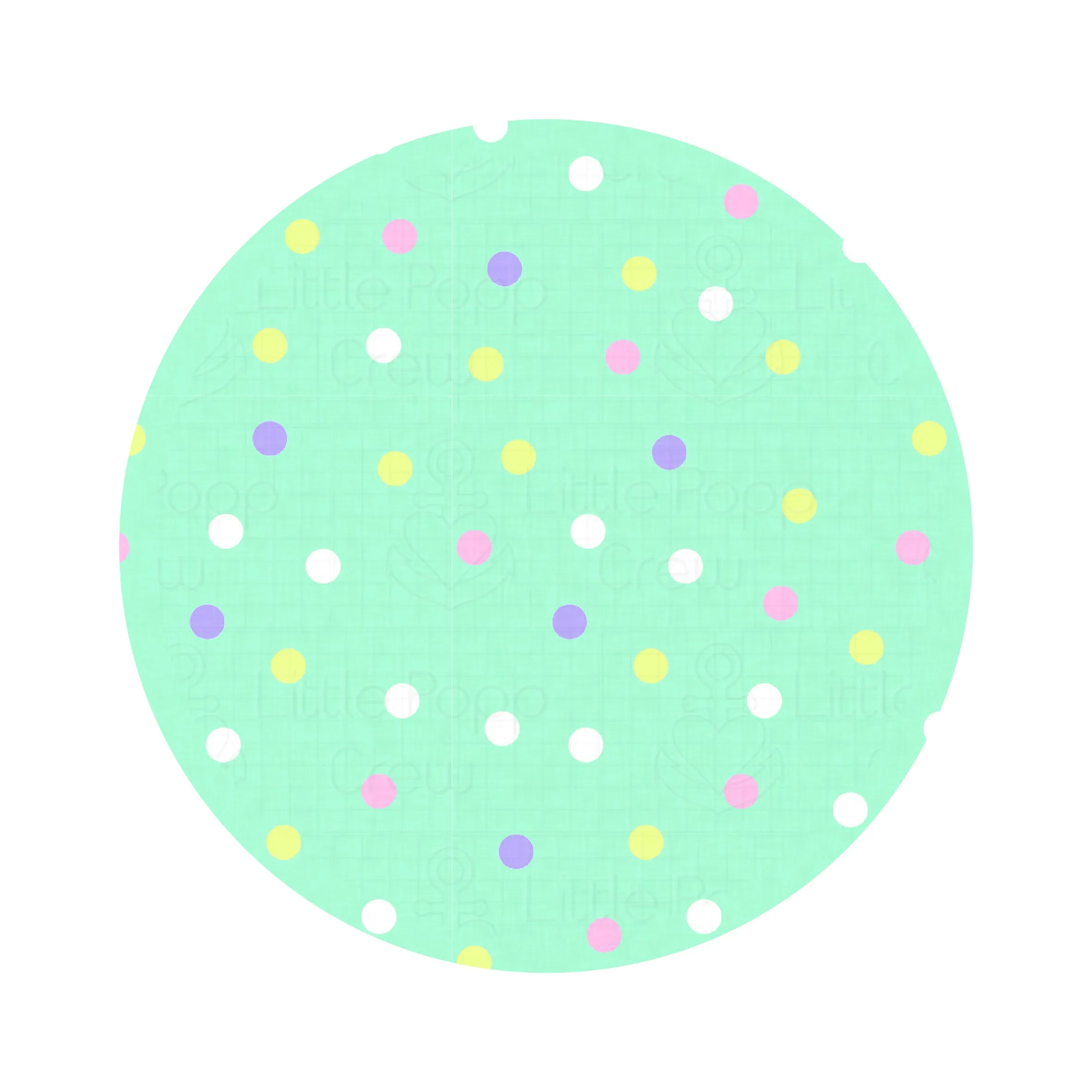 Pastel Dots | Mini Quilted Bamboo Baby Blanket