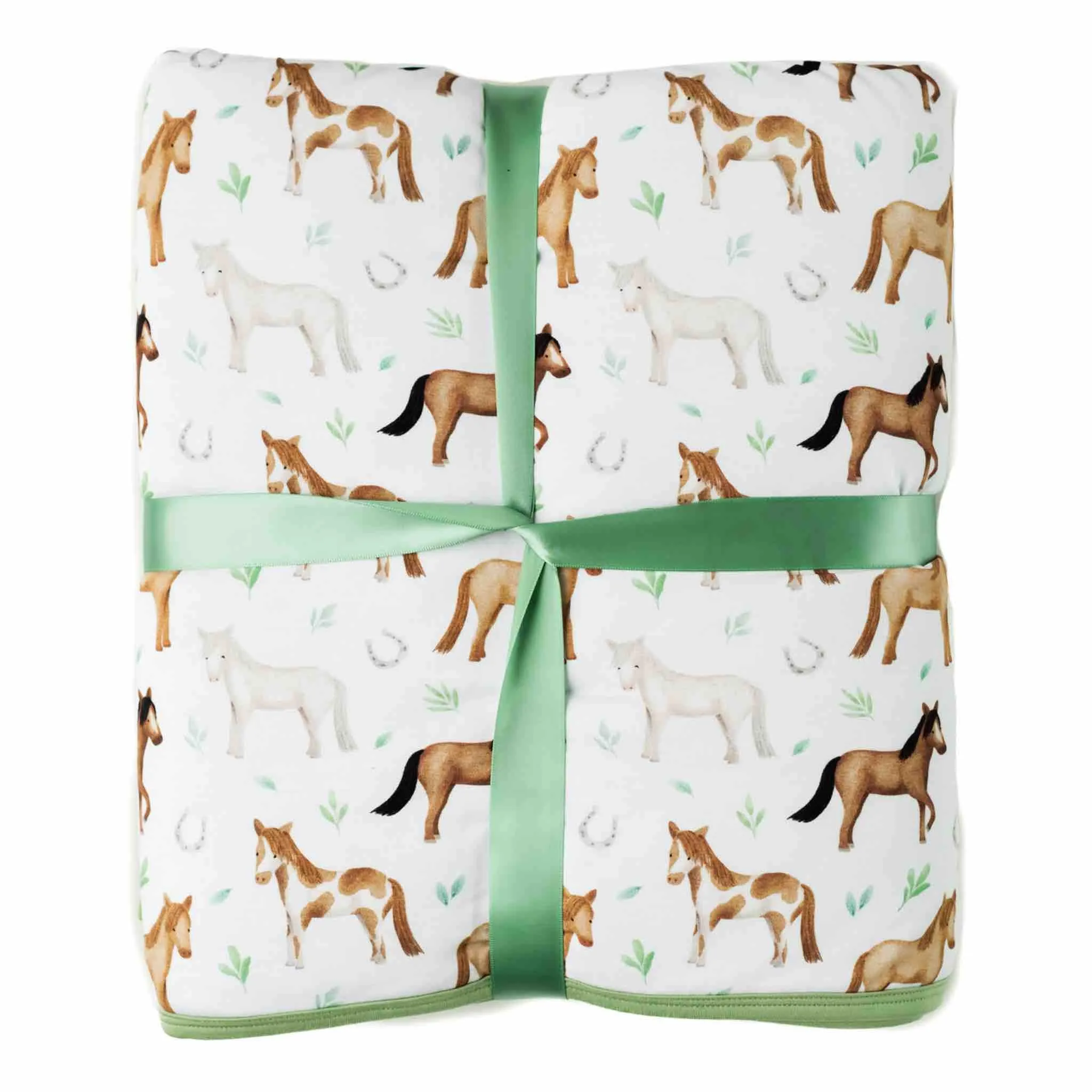 Perfect Ponies | Quilted Bamboo Toddler Blanket