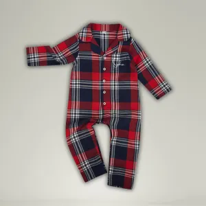 Personalised Tartan Christmas Pyjamas - Family Matching