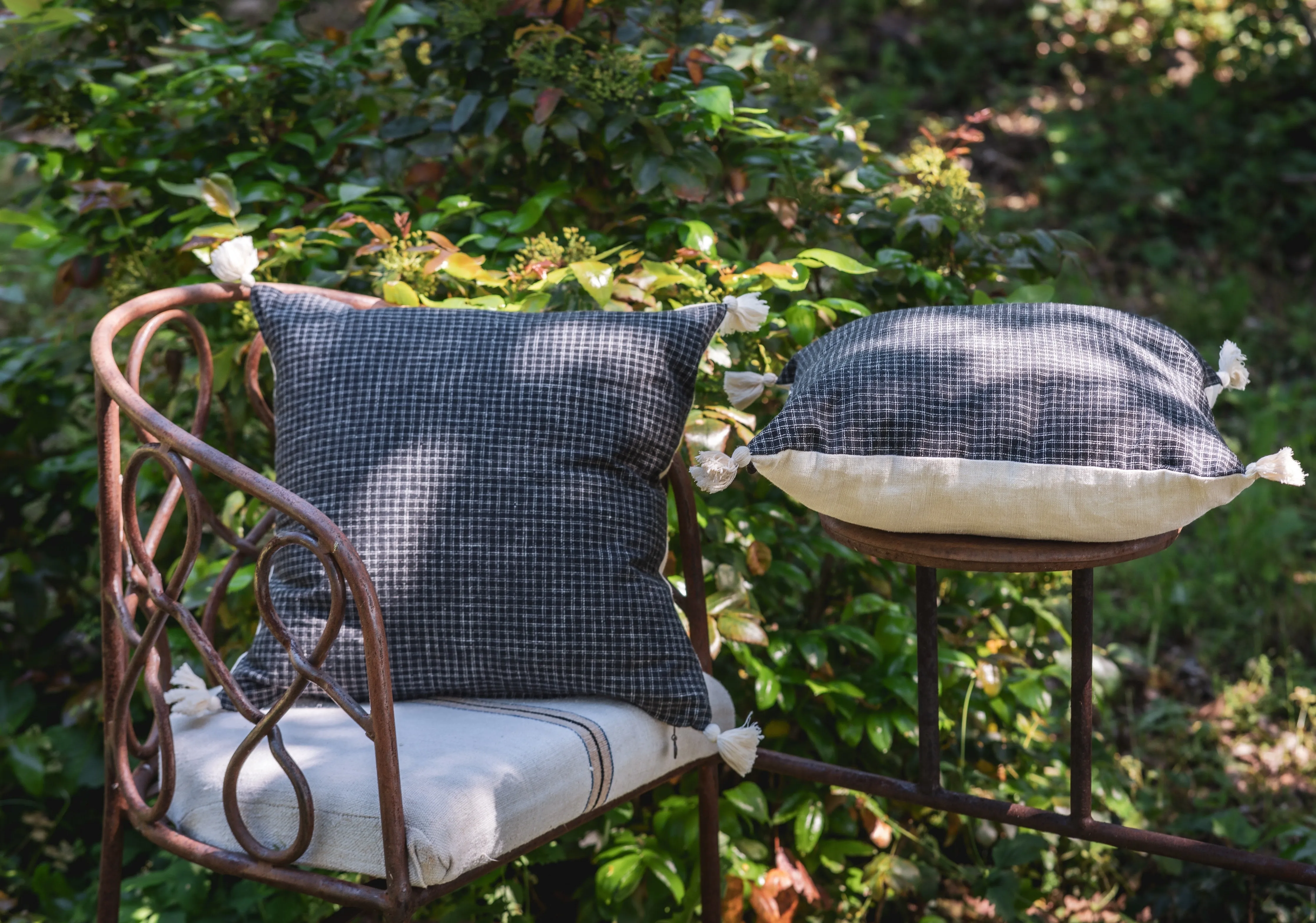 Pillow: Antique handwoven decorative pillow - P451