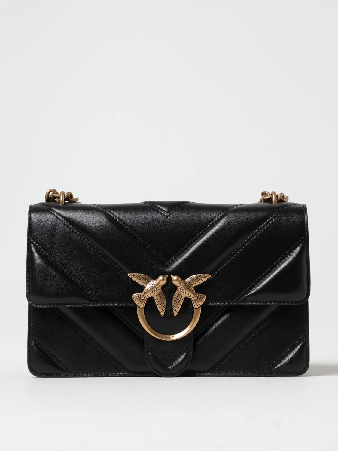 Pinko Crossbody Bags Woman Beige