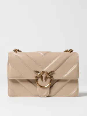 Pinko Crossbody Bags Woman Beige