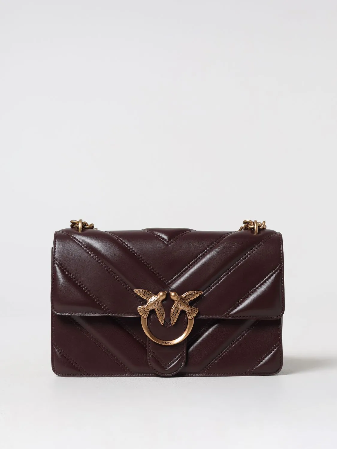 Pinko Crossbody Bags Woman Beige