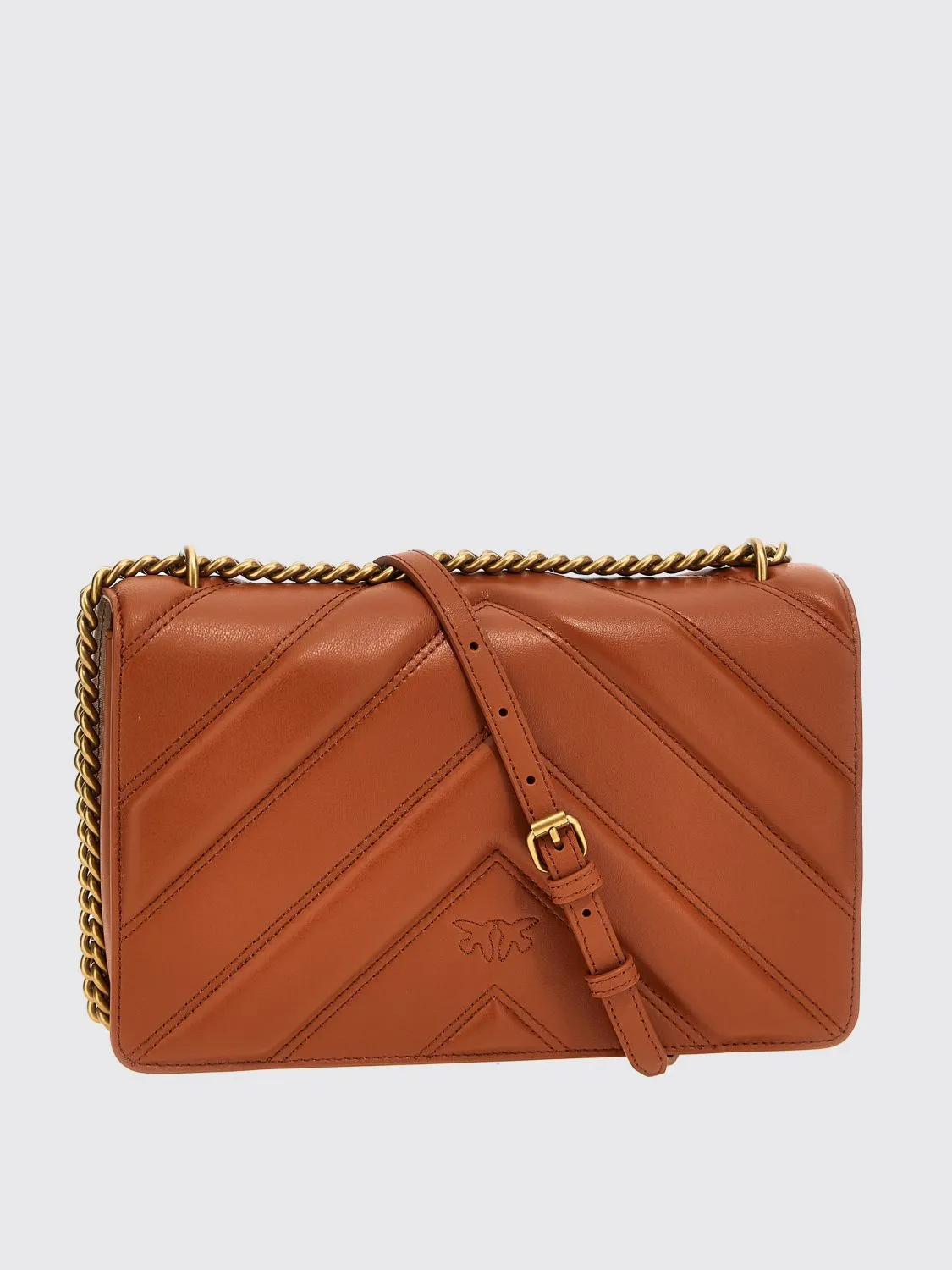 Pinko Crossbody Bags Woman Beige