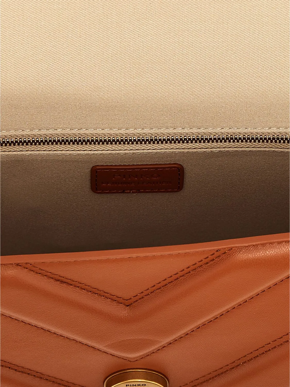 Pinko Crossbody Bags Woman Beige