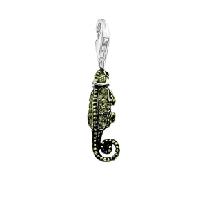 Pirate Green Lizard Chameleon Pendant