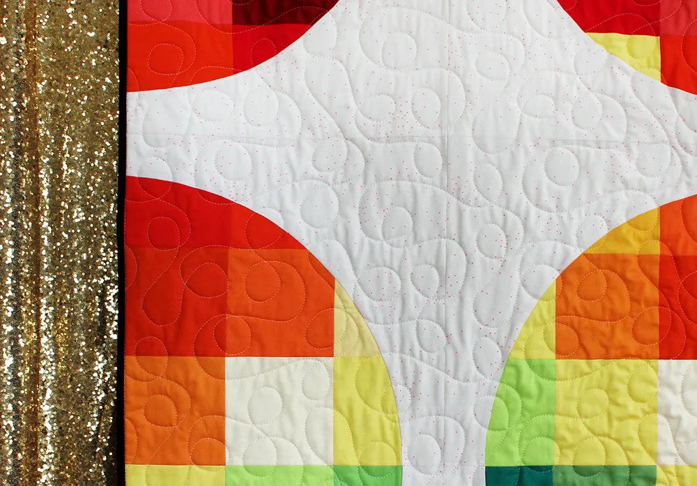 Pixelated Circles Quilt - PDF Pattern
