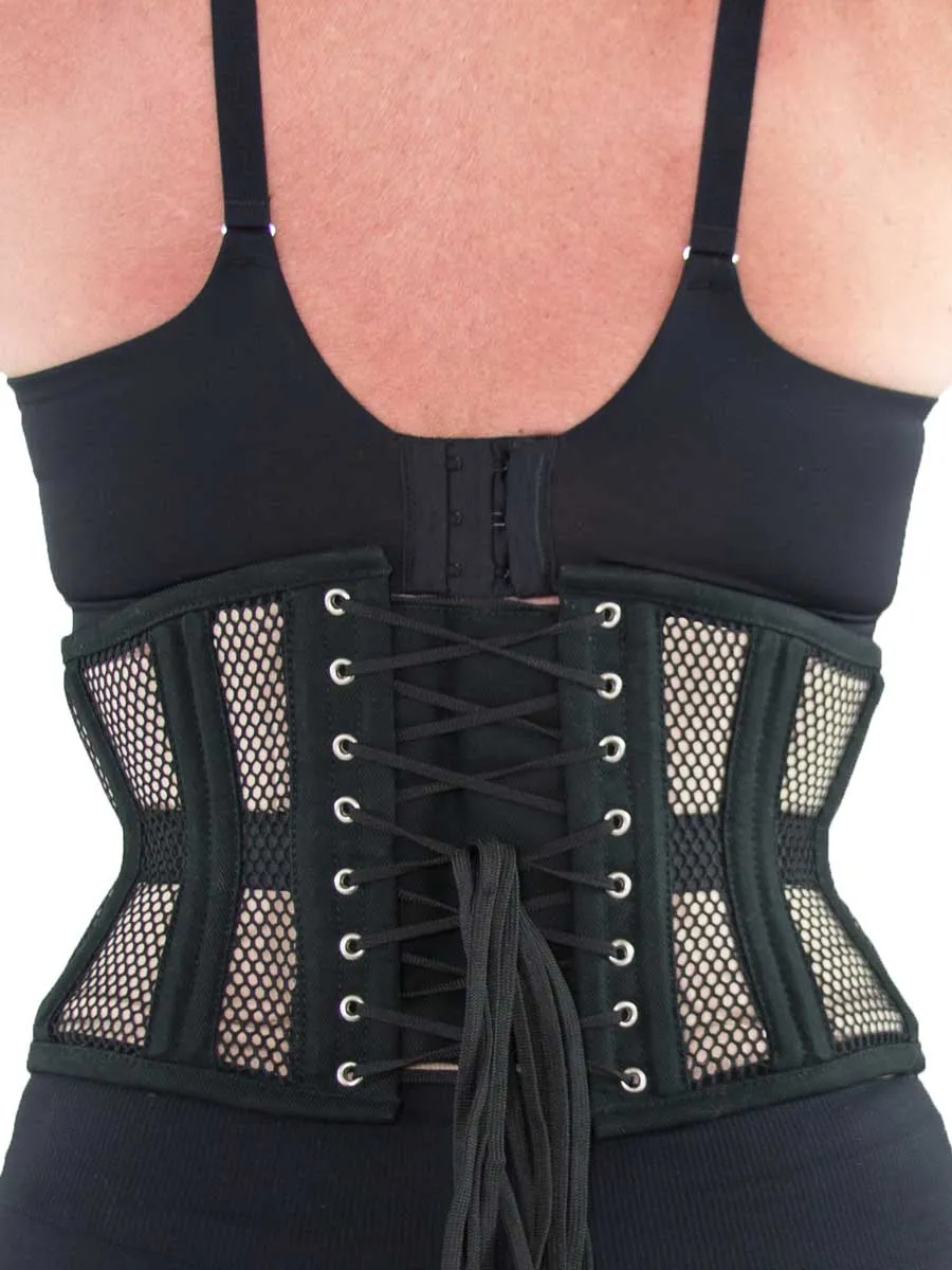 Plus Size Mesh Modern Curve Waspie Underbust Corset : CS-301