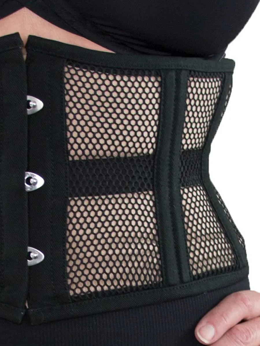Plus Size Mesh Modern Curve Waspie Underbust Corset : CS-301