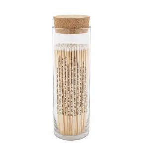 Poetry Fireplace Matches