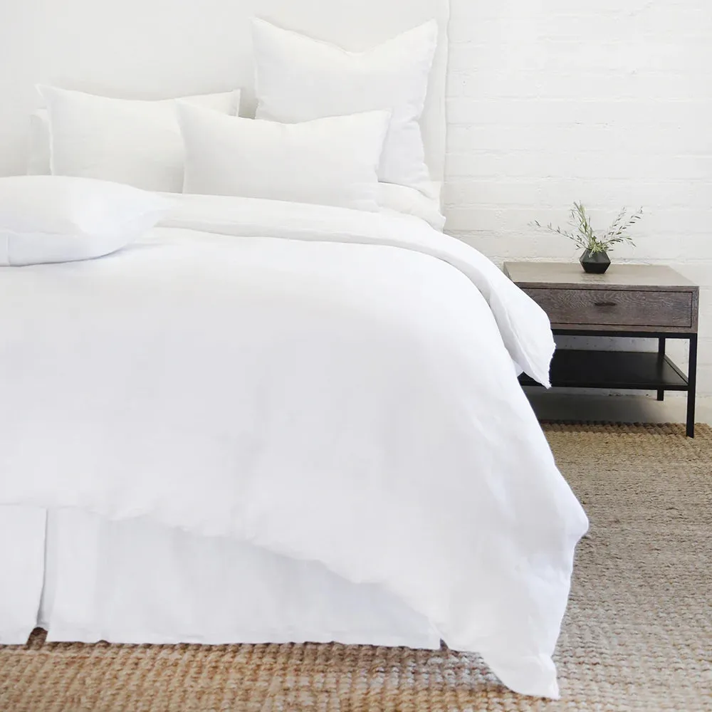 Pom Pom at Home Blair White Linen King Sham ~ 20 x 36 LAST CHANCE SALE ~ LIMITED QUANTITIES