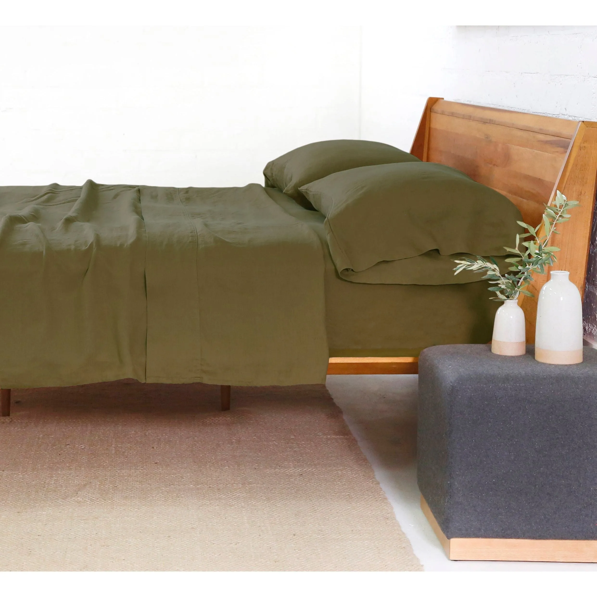Pom Pom at Home Forest Linen Sheet Set ~ Available in Twin, Queen and King Sizes