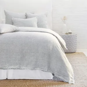 Pom Pom at Home Logan Navy Linen Duvet Cover and Pillow Shams ~ Available in Twin, Queen and King Sizes