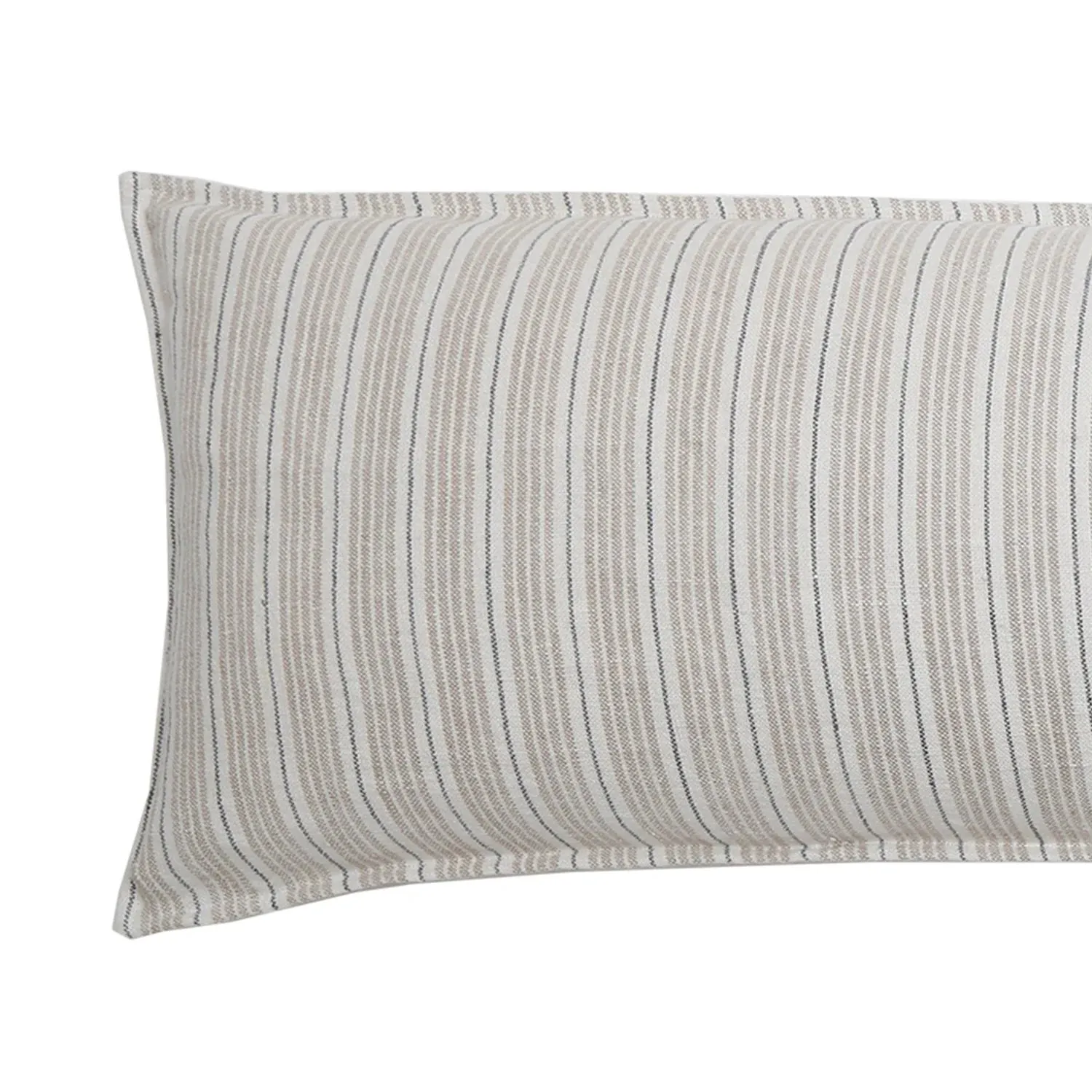 Pom Pom at Home Newport Striped Linen Body Pillow with Insert ~ 18 x 60