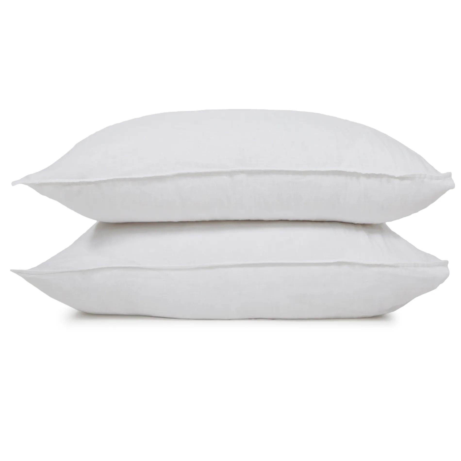 Pom Pom at Home Parker White Linen Duvet Cover Set ~ Available in Twin, Queen and King Sizes