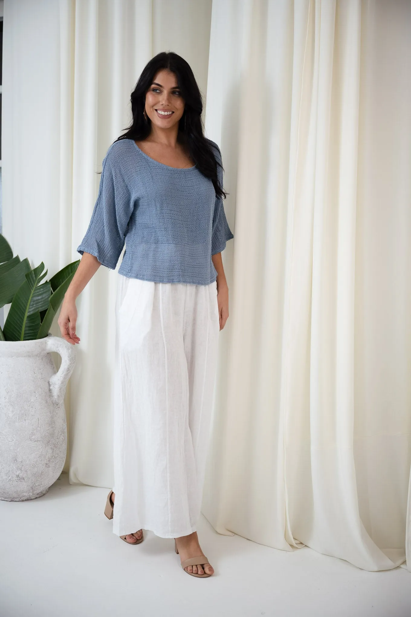 Portofino Mesh Top Set | Jeans