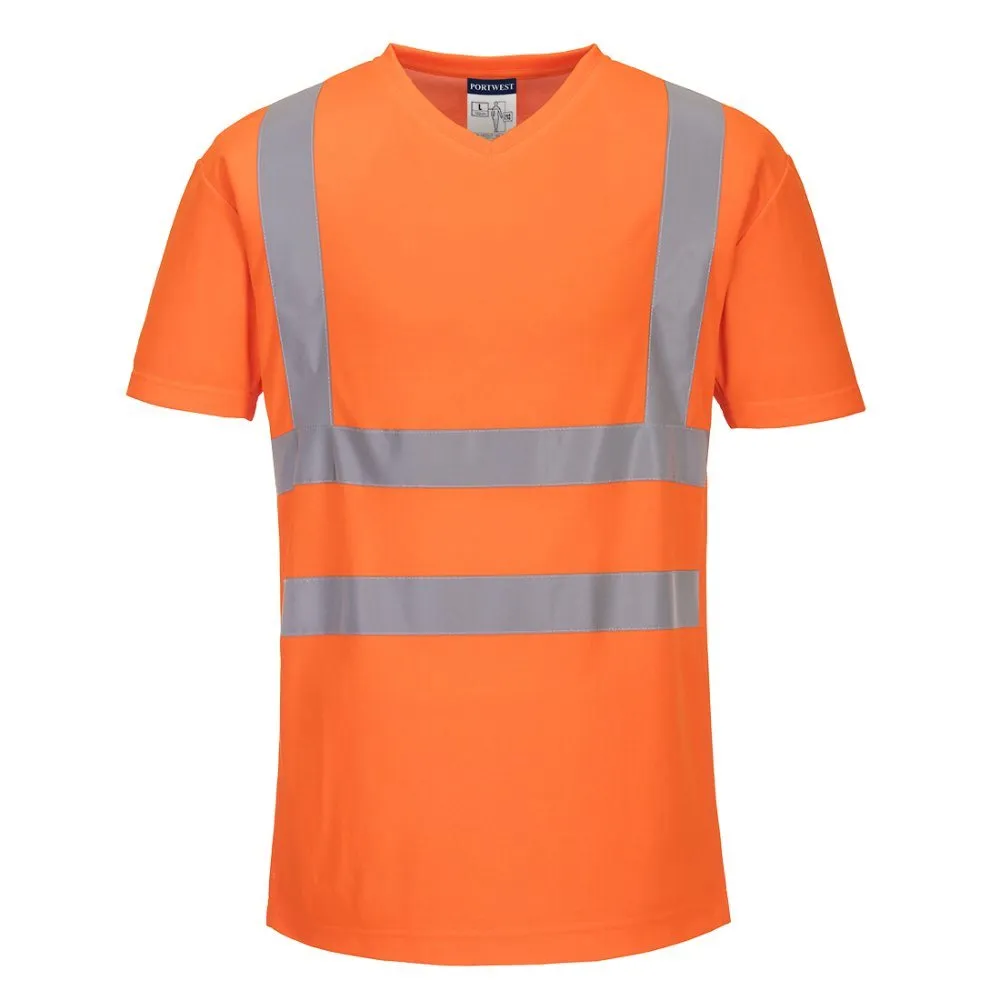 Portwest High Vis T-Shirt met Mesh V-Hals CL.2 S179