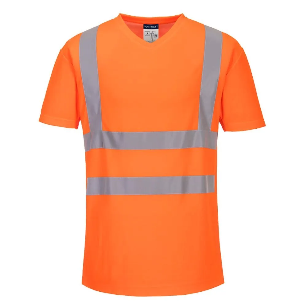 Portwest High Vis T-Shirt met Mesh V-Hals CL.2 S179