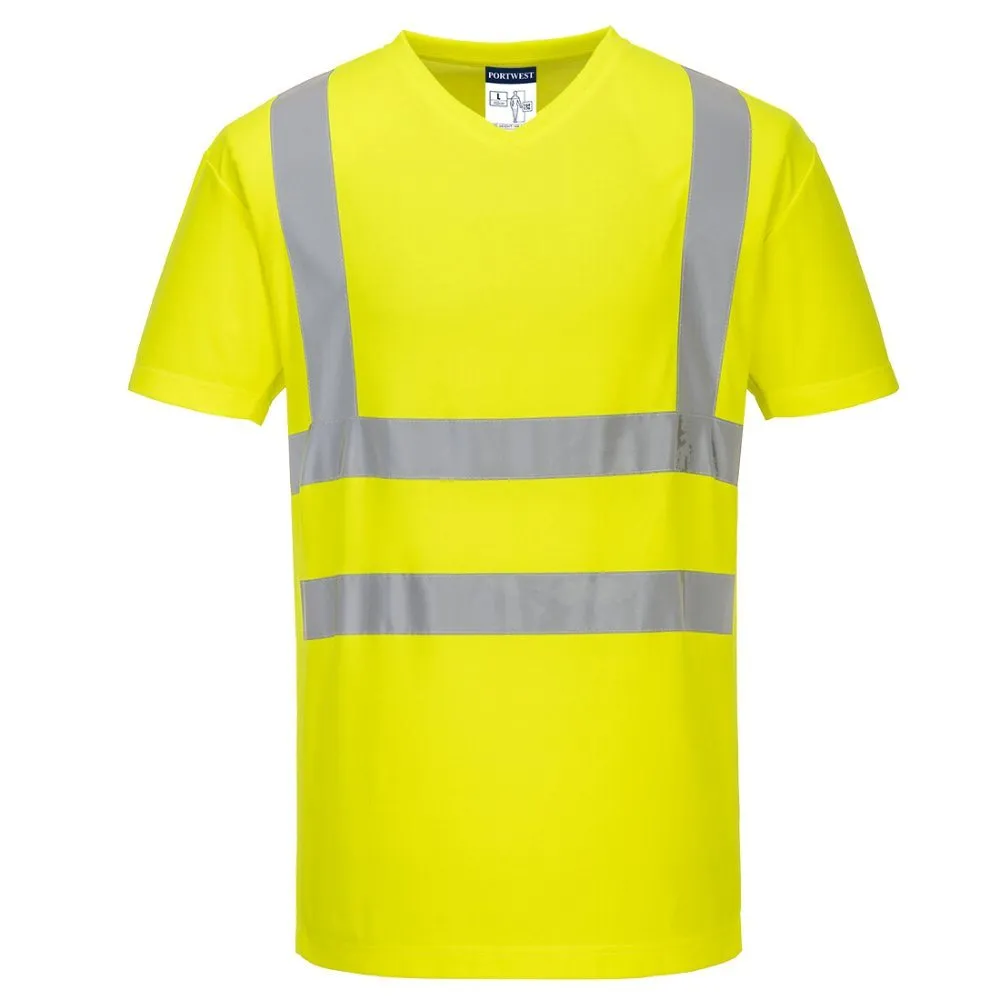 Portwest High Vis T-Shirt met Mesh V-Hals CL.2 S179
