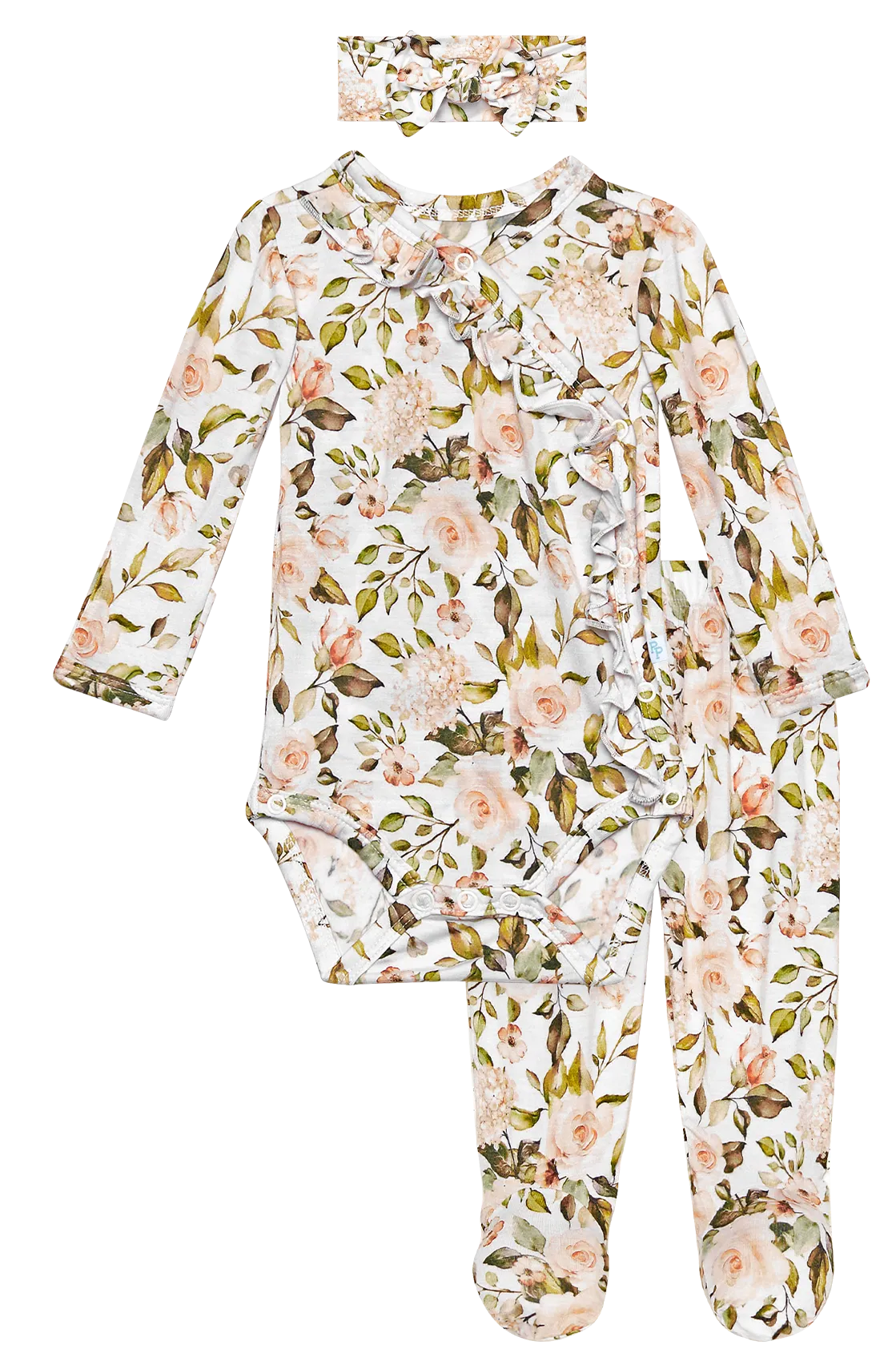 Posh Peanut Katherine Ruffled Kimono Set