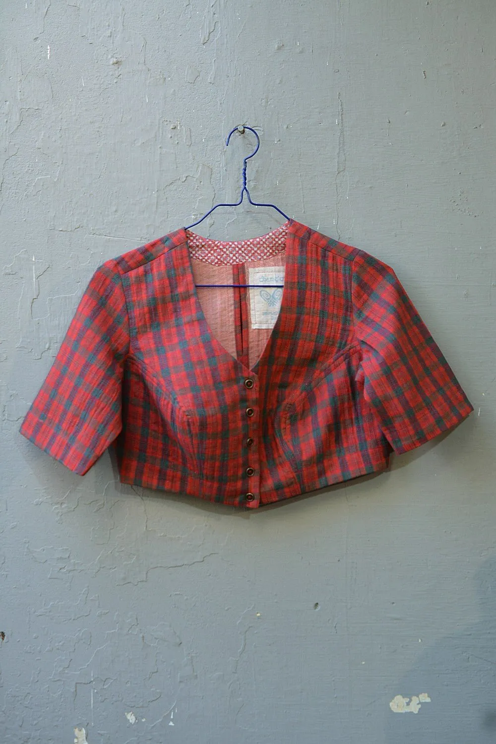 Quilted Khadi Blouse - Chilli & Moss