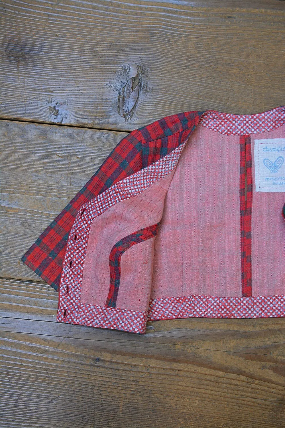 Quilted Khadi Blouse - Chilli & Moss