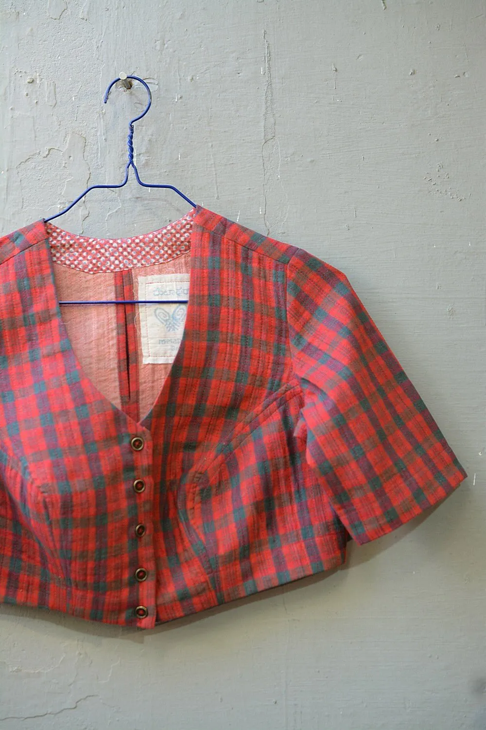 Quilted Khadi Blouse - Chilli & Moss