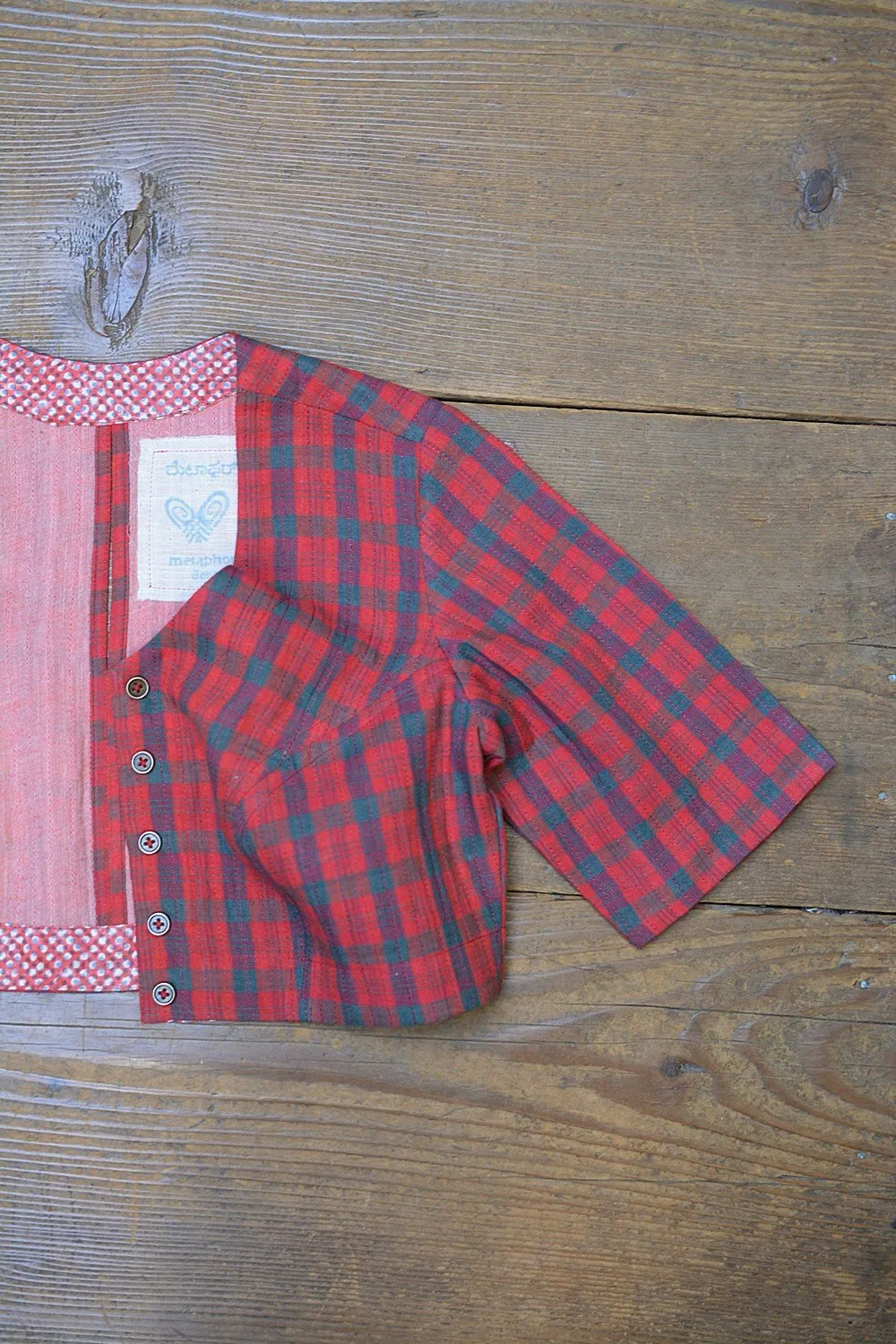 Quilted Khadi Blouse - Chilli & Moss