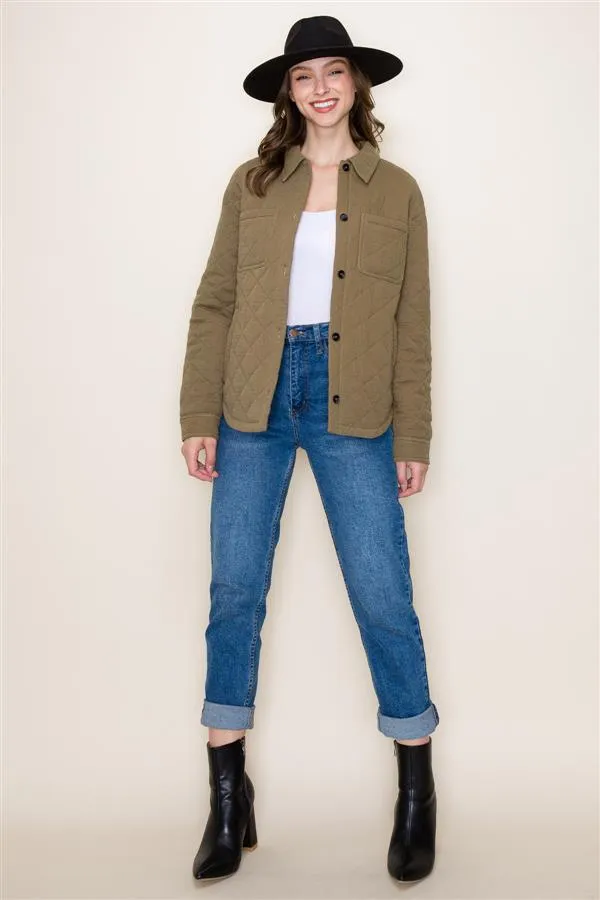 Quilted Olive Jacket