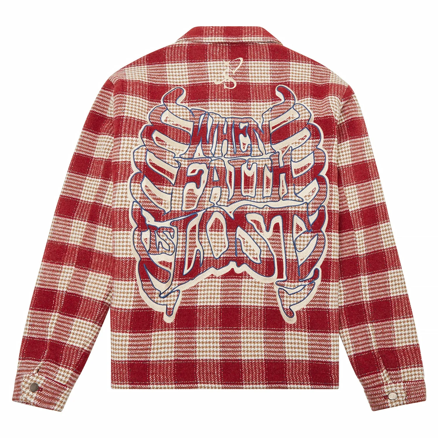 "FAITH" WOVEN JACKET (BRICK)