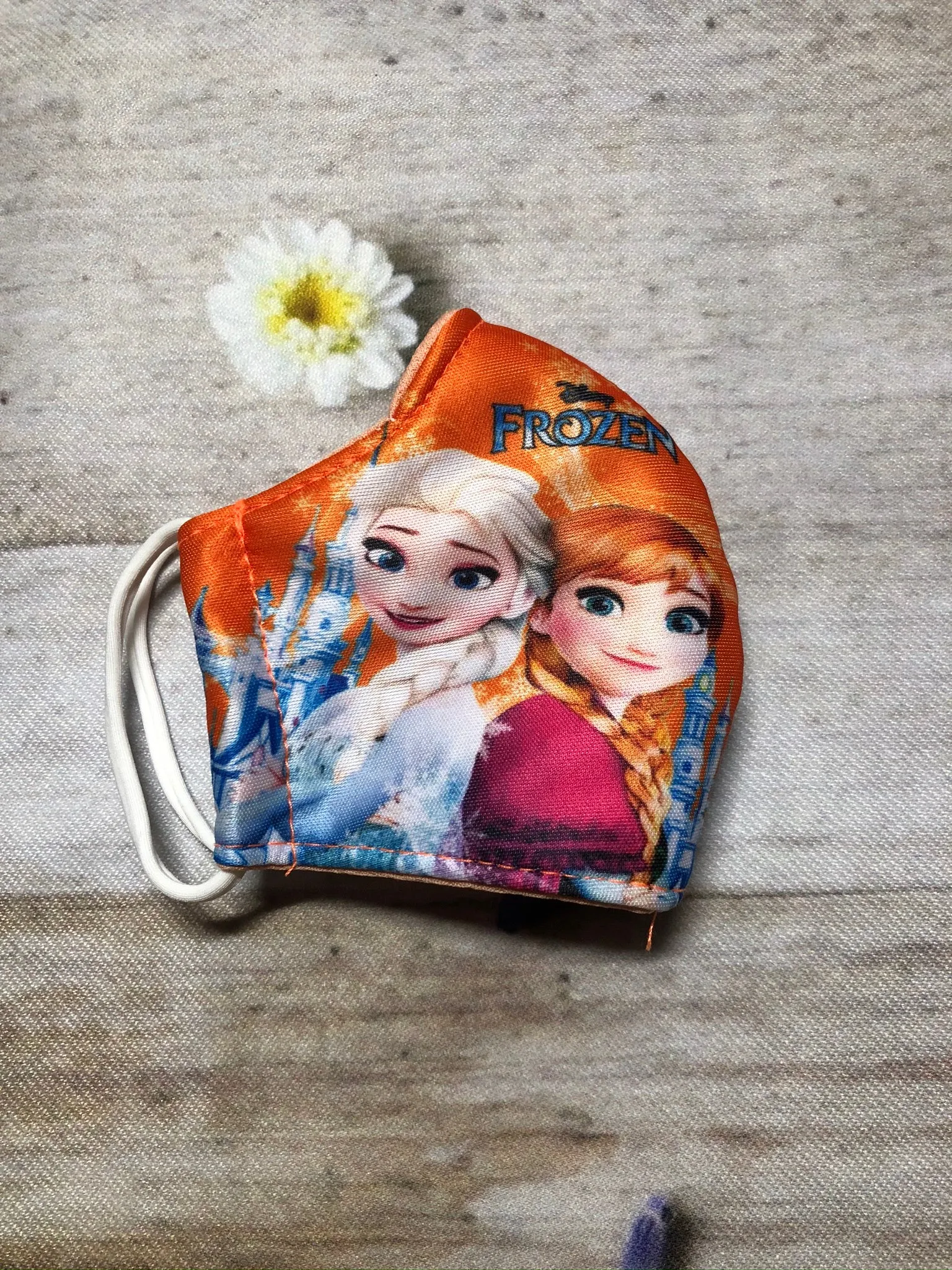 Red hair Elsa and Anna with beanies face masks for girls 2-5 years old