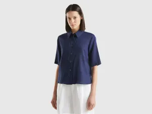 Regular Fit Collared Neck Solid Shirt