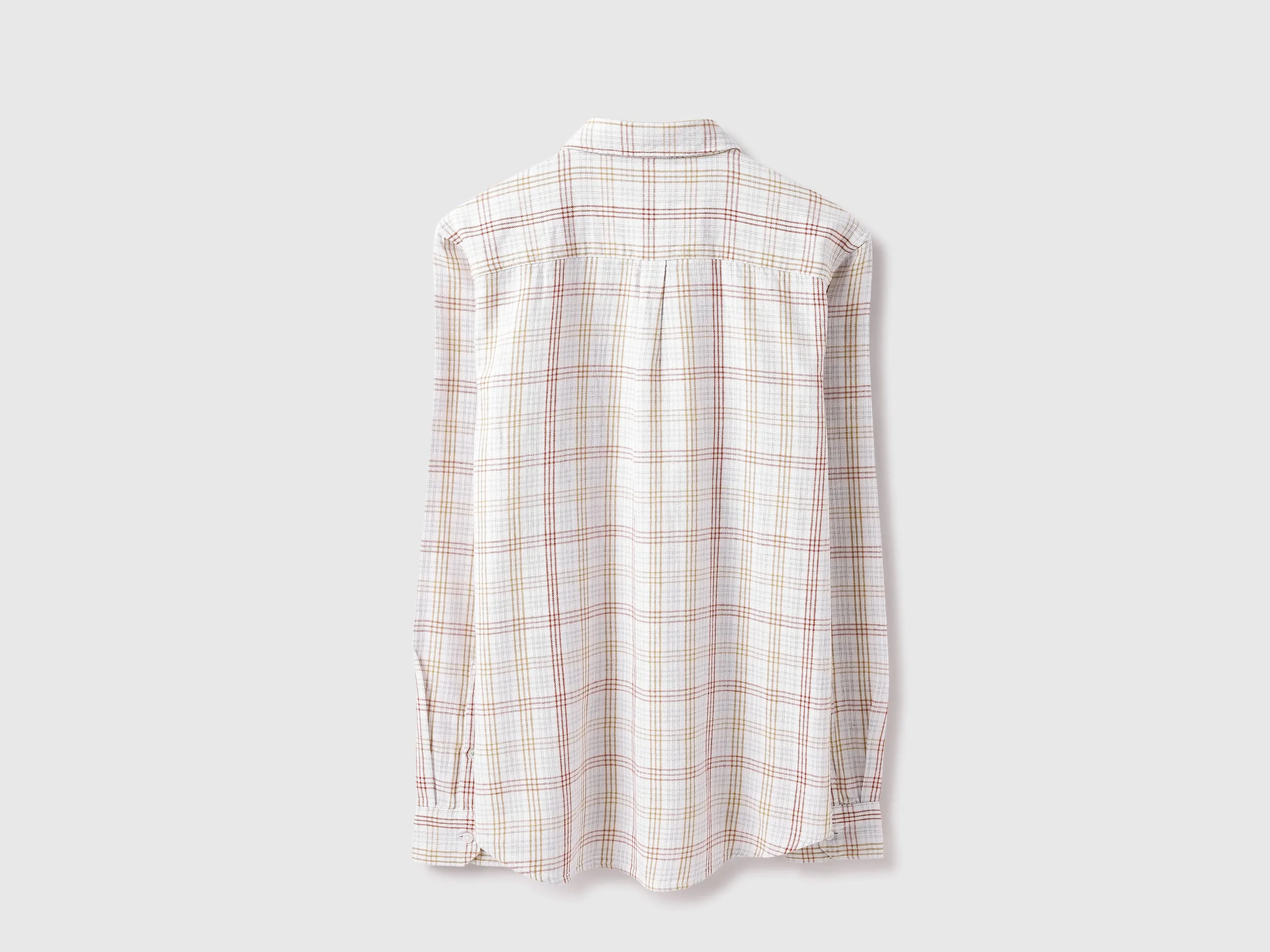 Regular Fit Spread Collar Checkered Shirt