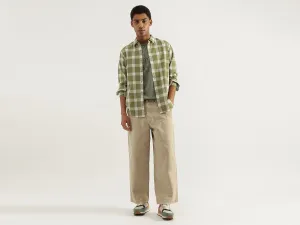 Regular Fit Spread Collar Gingham Checkered Shirt