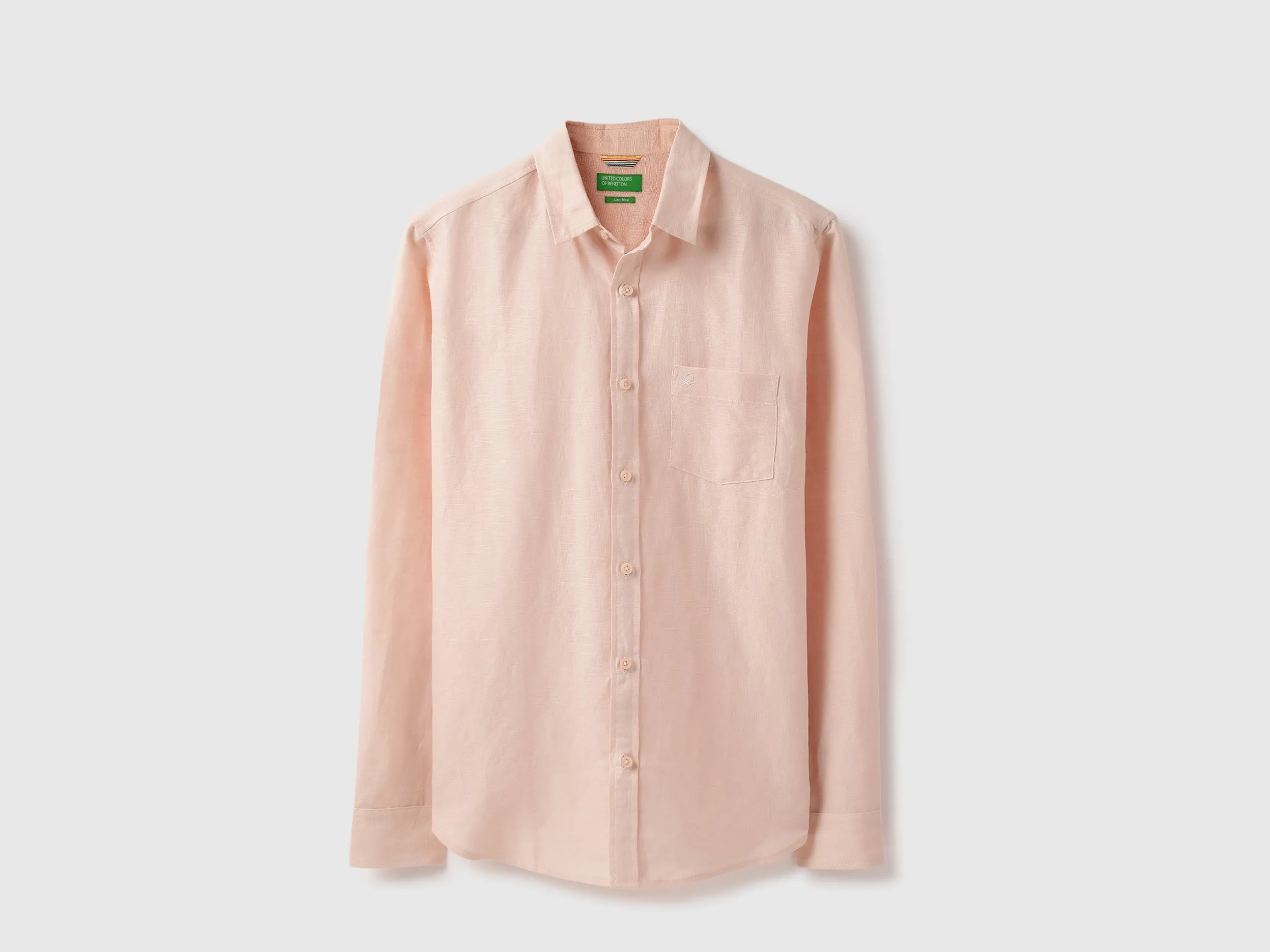Regular Fit Spread Collar Solid Shirt
