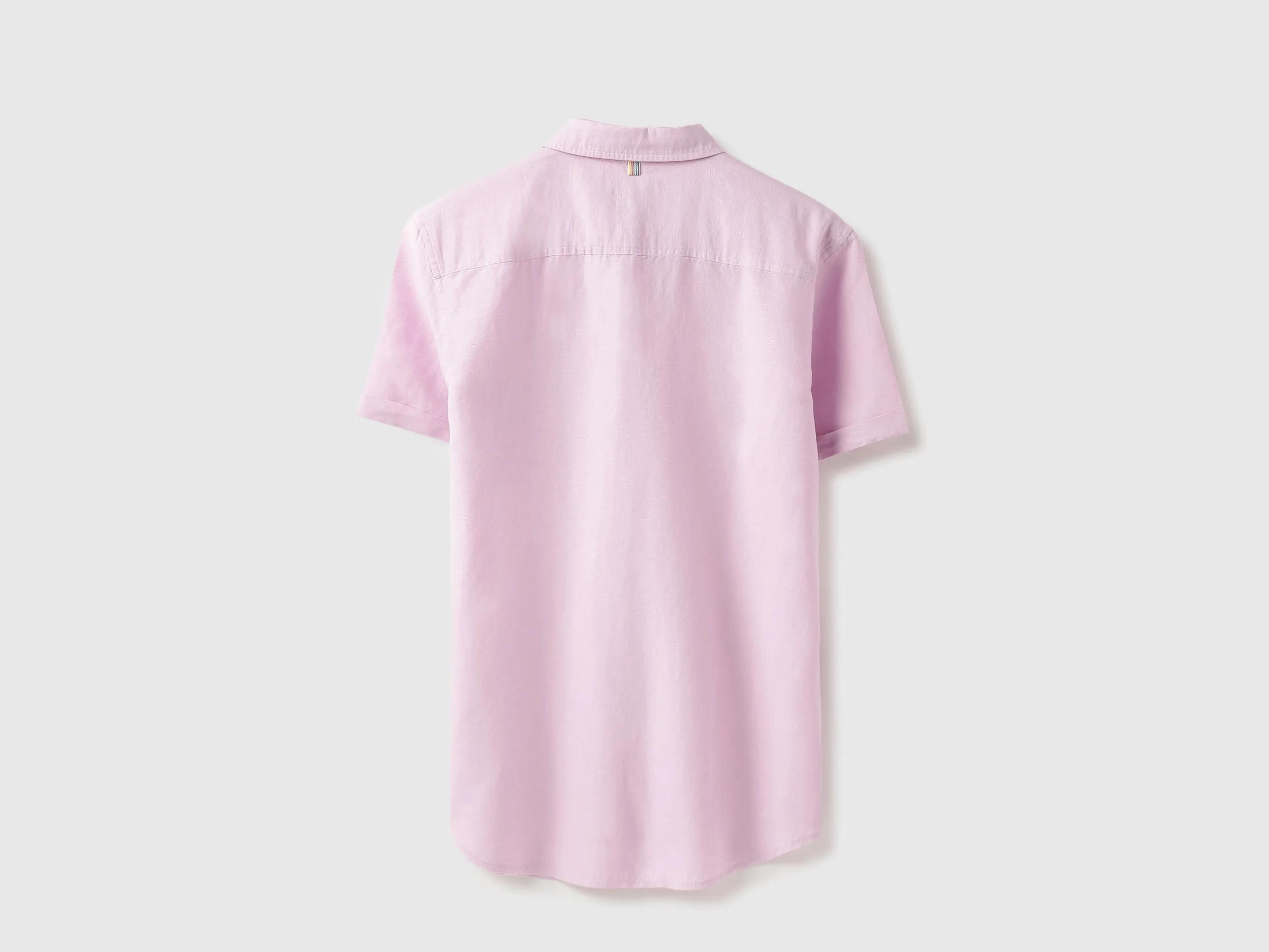 Regular Fit Spread Collar Solid Shirt