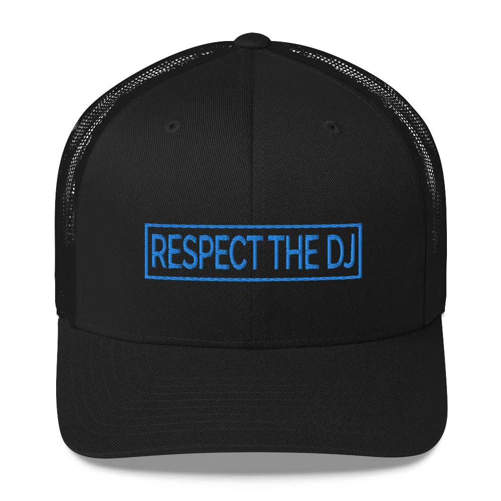 Respect The DJ Blue Logo Trucker Cap