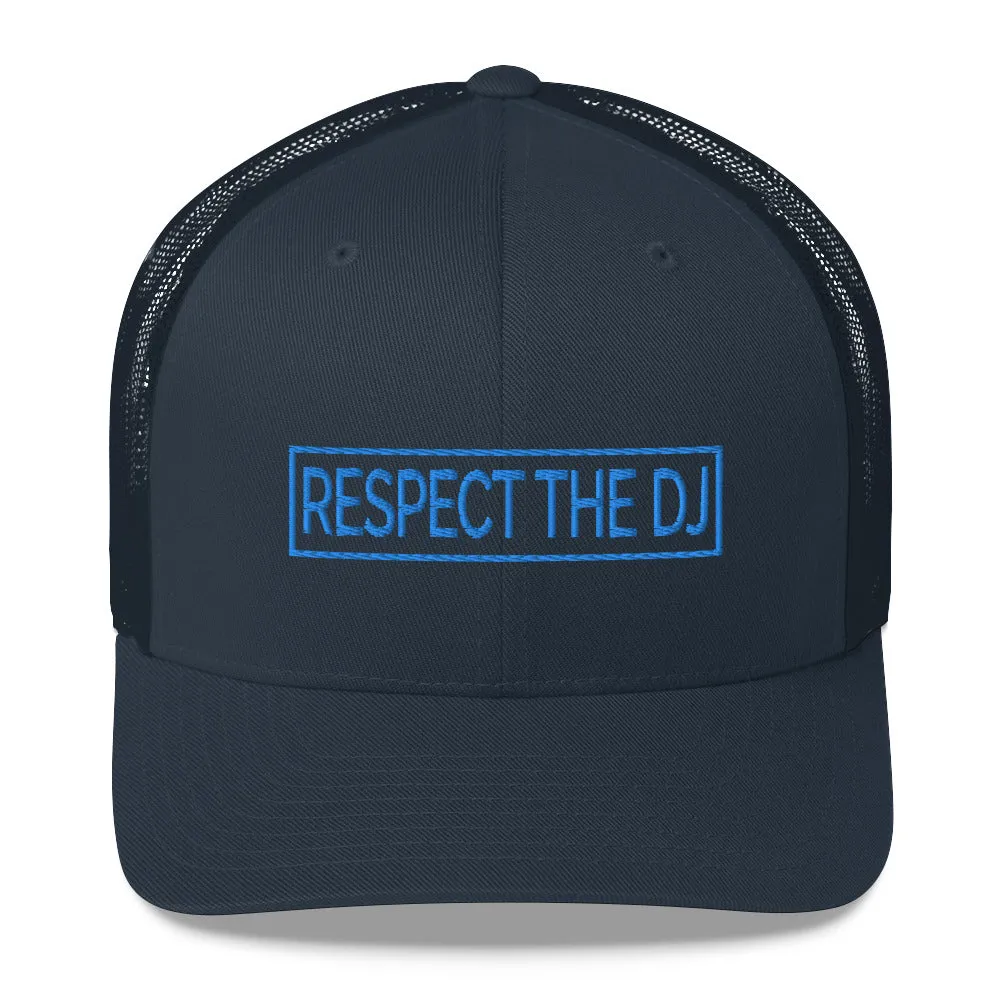 Respect The DJ Blue Logo Trucker Cap
