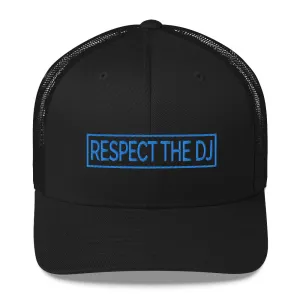 Respect The DJ Blue Logo Trucker Cap
