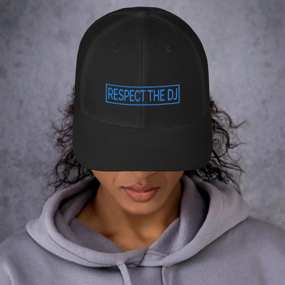 Respect The DJ Blue Logo Trucker Cap
