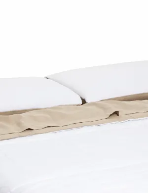 REVERSIBLE QUILTED BEDCOVER SET | WHITE/NATURAL