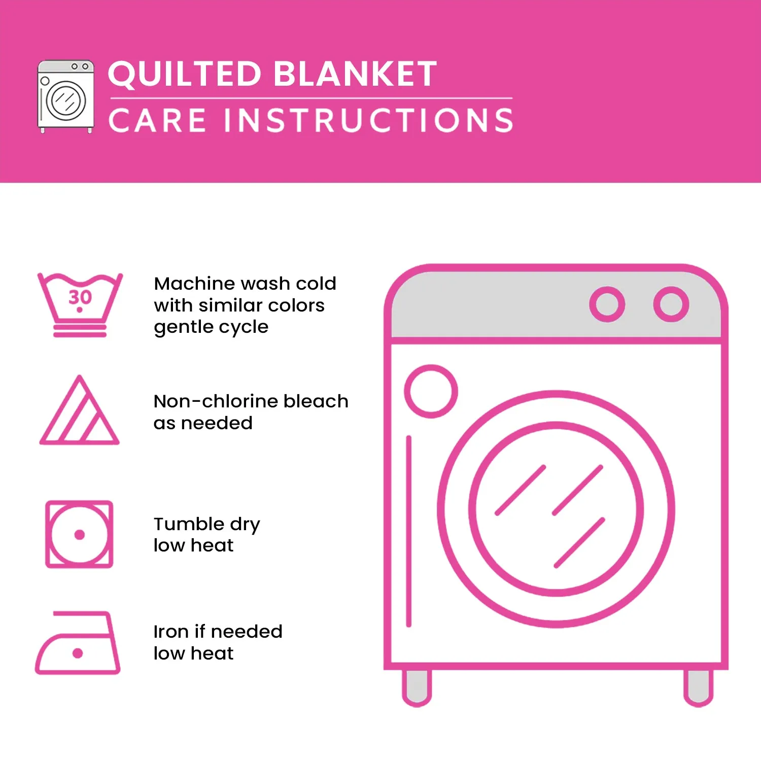 Ribbon Bliss Quilted Blanket NCU0TH2296