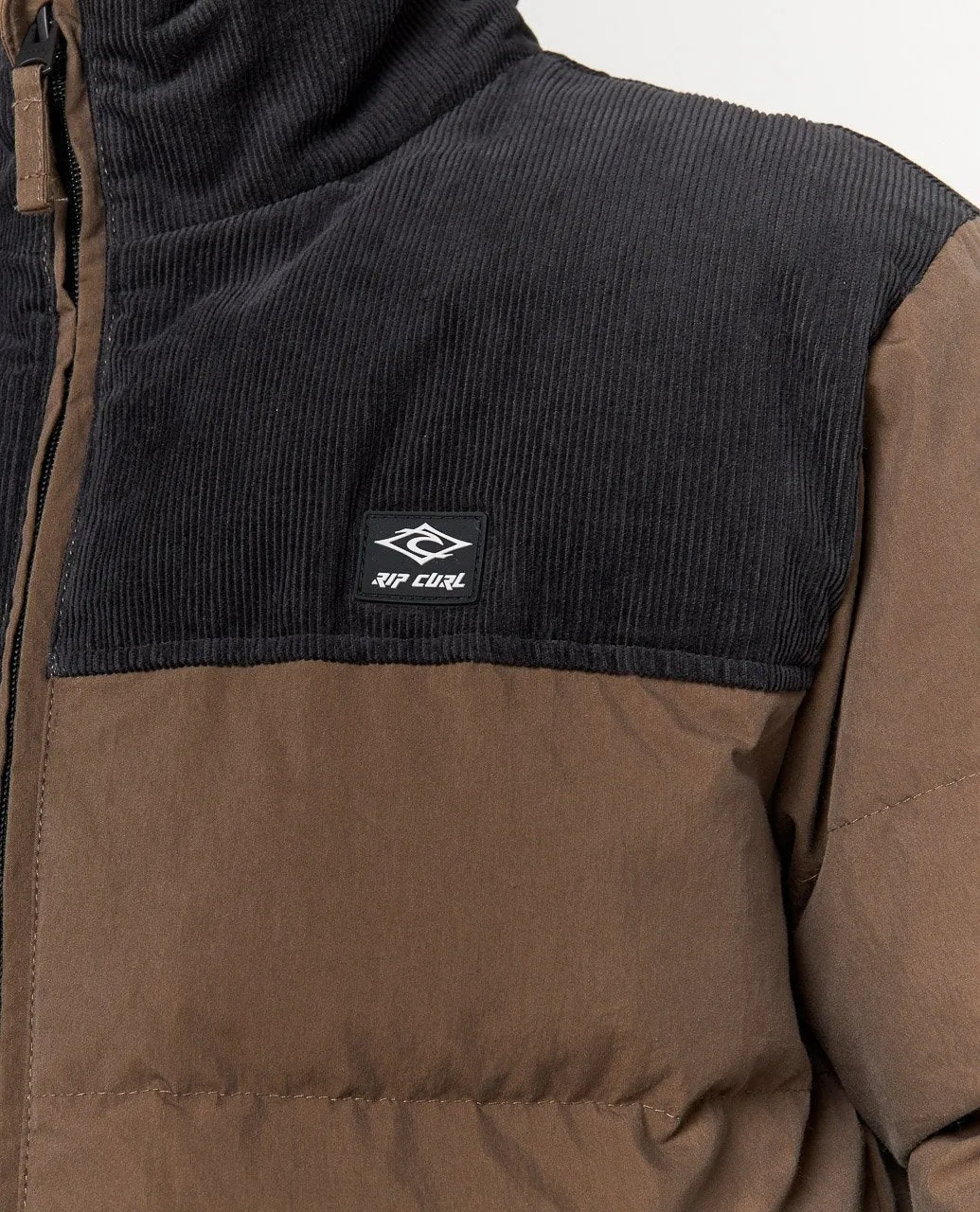 Rip Curl Puffer Jacket Fade Out Chord Chocolate